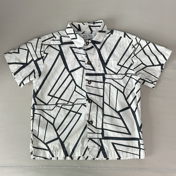 Ava Sky Boys Aloha Shirt Hunter - Size 6 - Picture 3 of 6